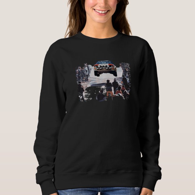 Car Street DriftING Race jump crowd group b era 4w Sweatshirt (Front)