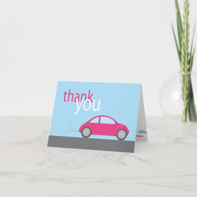 car thank you card (Front)
