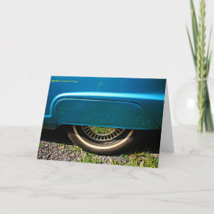 Car tire greeting cards
