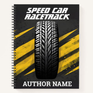 Car Tire Road Book Cover Inspiration Notebook