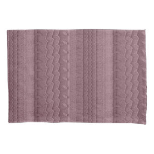 Car Tire Tracks on Beach Pink Pillowcase