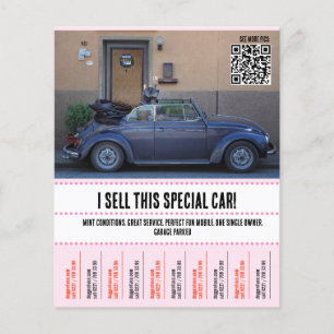 Car to sell  flyer
