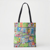 Car Town Tote Bag