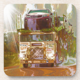Car Transporter Truck for Truckers & Truck-Lovers Coaster