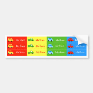 Car Truck Kids  Suppy Cup Waterproof labels