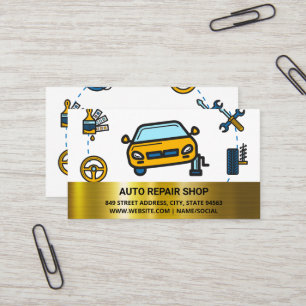 Car Tuning Auto Services Business Card