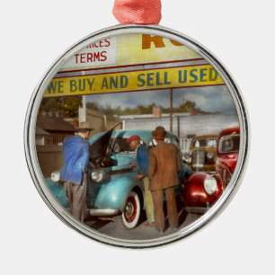 Car - Used - The sales pitch 1939 Metal Ornament