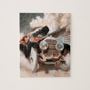 Car vs Train by William Harnden Foster Jigsaw Puzzle