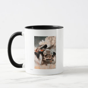 Car vs Train by William Harnden Foster Mug