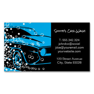 Car Wash | Auto Car Detailing | Cleaning Service Magnetic Business Card