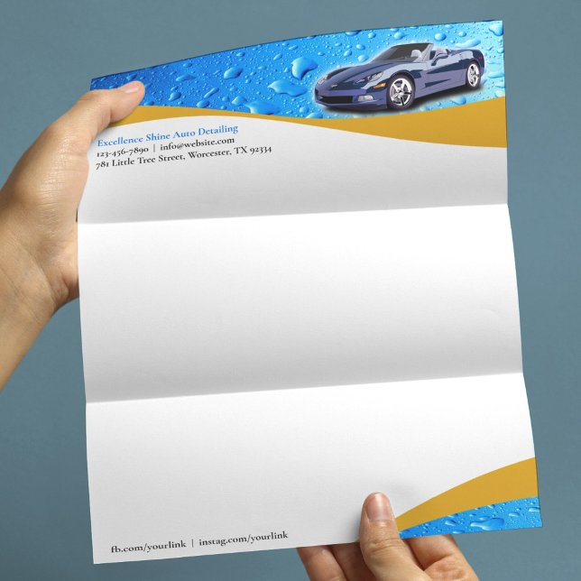 Car Wash Auto Detailing Letterhead Template (Creator Uploaded)
