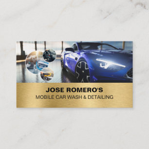 Car Wash & Auto Detailing Mobile Car Detailing Business Card