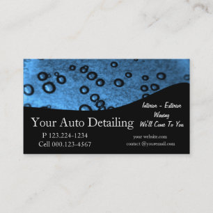 Car Wash Bubbles Business Card
