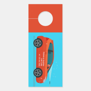Car Wash Business Card Door Hanger