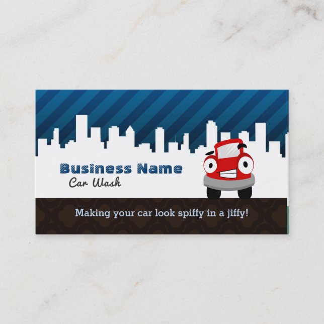 Car Wash business cards (Front)
