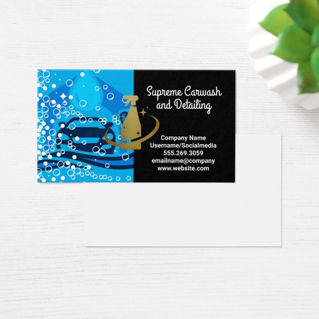 Car Wash Cleaning Service | Bubbles | Clean Spray (Desk)