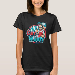 Car wash employee car wash worker designer car was T-Shirt