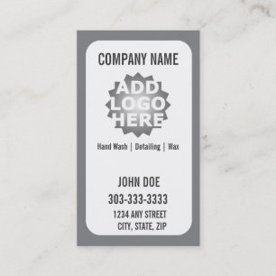 Car wash loyalty business card