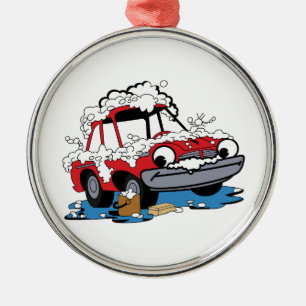 Car Wash Metal Tree Decoration
