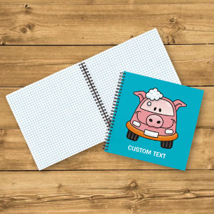 Car wash pig notebook