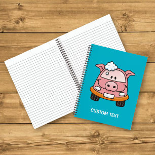 Car wash pig notebook