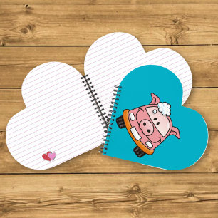 Car wash pig notebook