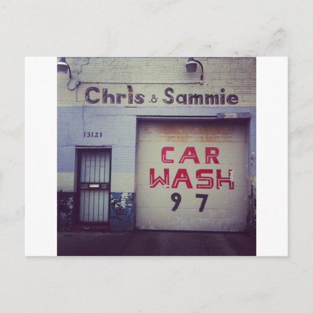 Car Wash Postcard (Front)