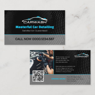 Car Wash Services   Professional Business Card