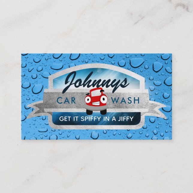 Car Wash Slogans Business Cards (Front)
