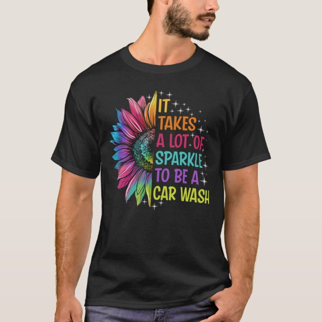 Car Wash Sparkle T-Shirt (Front)