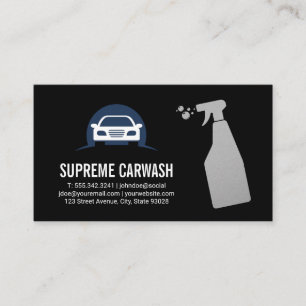 Car Wash   Spray Bottle   Business Card