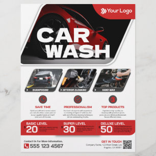 Car wash - (Template) Flyer