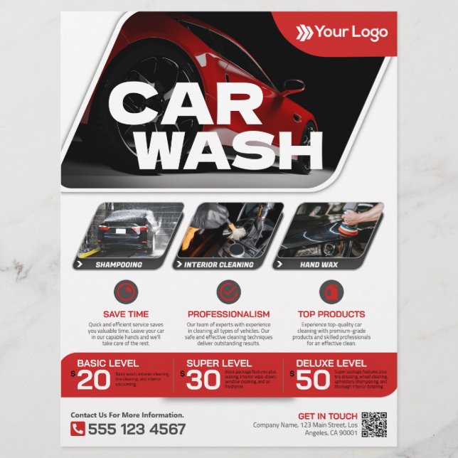 Car wash - (Template) Flyer (Front)