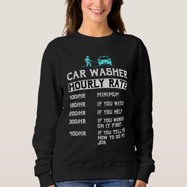 Car Washing Automotive Mechanic Hand Cleaner Auto  Sweatshirt (Front)