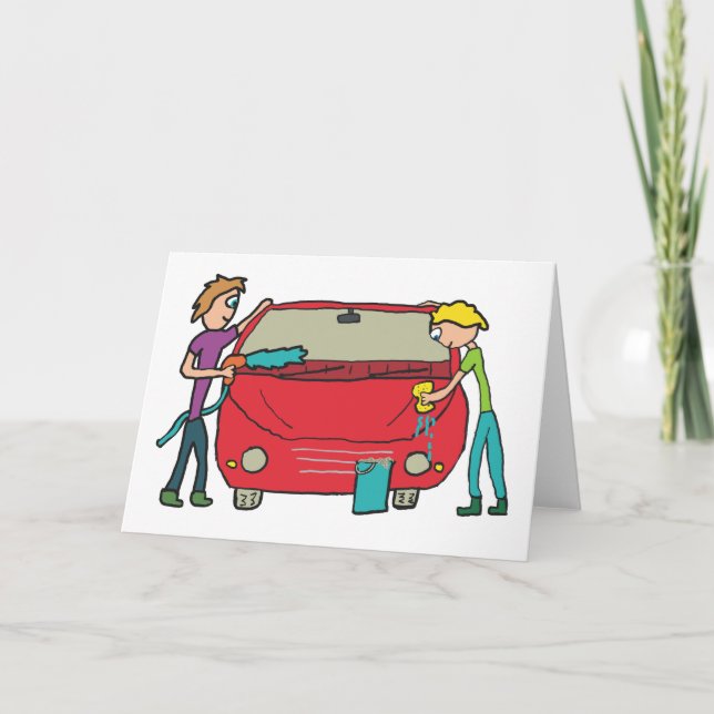 Car Washing Card (Front)