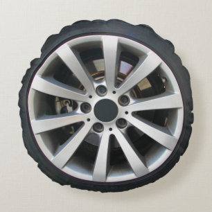 Car Wheel And Tire Round Cushion
