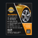 Car Wheel, Auto Mechanic & Repairs Advertising Flyer<br><div class="desc">Car Wheel,  Auto Mechanic & Repairs Advertising Flyers By The Business Card Store.</div>
