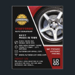 Car Wheel Design, Auto Dealership Advertising Flyer<br><div class="desc">Car Wheel Design,  Auto Dealership Advertising Flyers By The Business Card Store.</div>