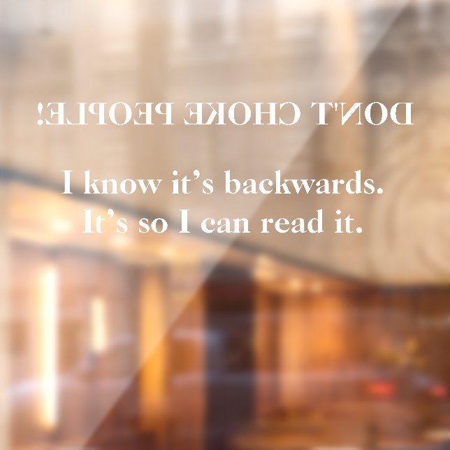 Car Window Cling, 11" long by 8" high (Sheet 2)