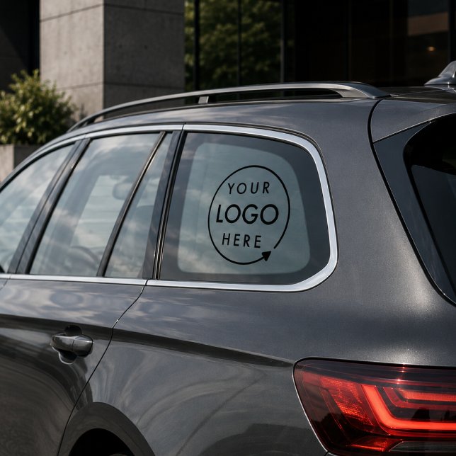 Car Window Cling | Custom Business Logo Decal (Custom vehicle window cling for local brands, service cars, event teams, and fleet use.)