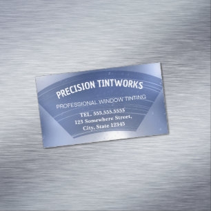 Car Window Tinting Magnetic Business Card