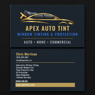 Car Window Tinting Professional Services Business Card