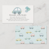 Car with Balloons Blue Boy Book Request
