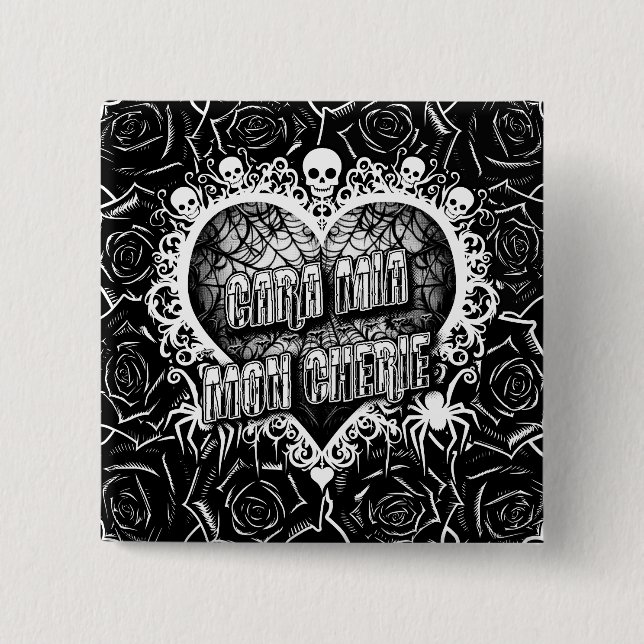 Cara Mia, Mon Cherie 15 Cm Square Badge (Front)