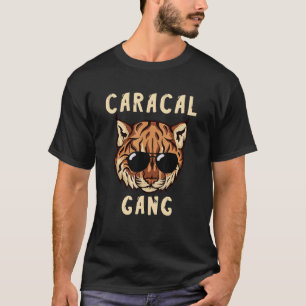 Caracal Cat Gang Wild Cat Shades Sunglass Animal T-Shirt