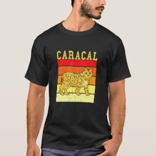 Caracal Cat Retro Vintage Animal Wild Cat Lynx Co T-Shirt