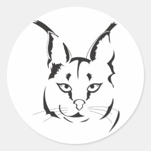 Caracal Classic Round Sticker