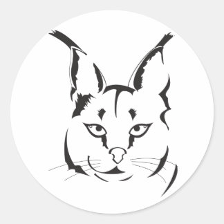 Caracal Classic Round Sticker