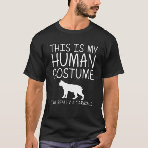 Caracal Easy Halloween Human Costume Cat Kitty DIY T-Shirt