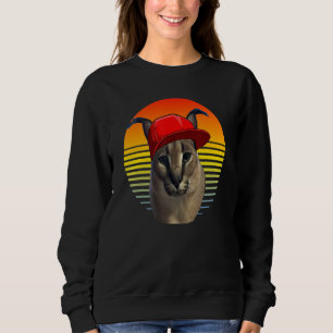 caracal meme cat sweatshirt